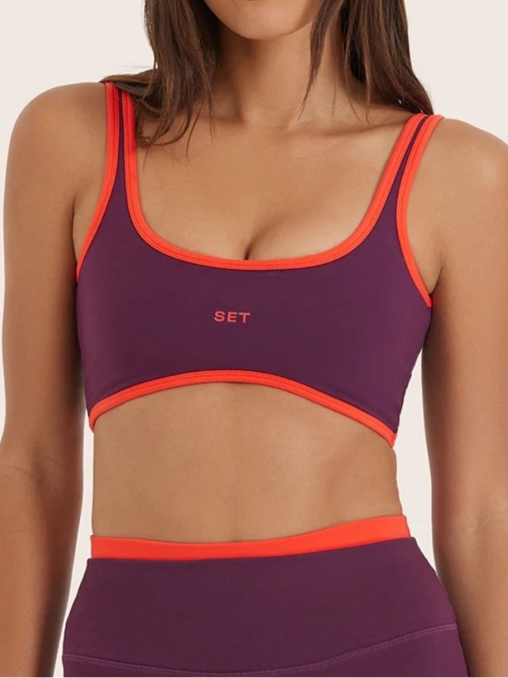 NWOT Set Active Cloud Contrast Rise Bra